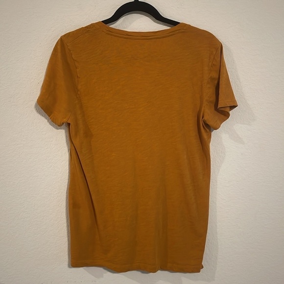Madewell Women Shirt Medium Orange Whisper Cotton Contemporary Preppy Causal - Picture 6 of 15